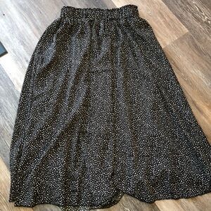 Black Polka Dot Women's Skirt Size 4/6